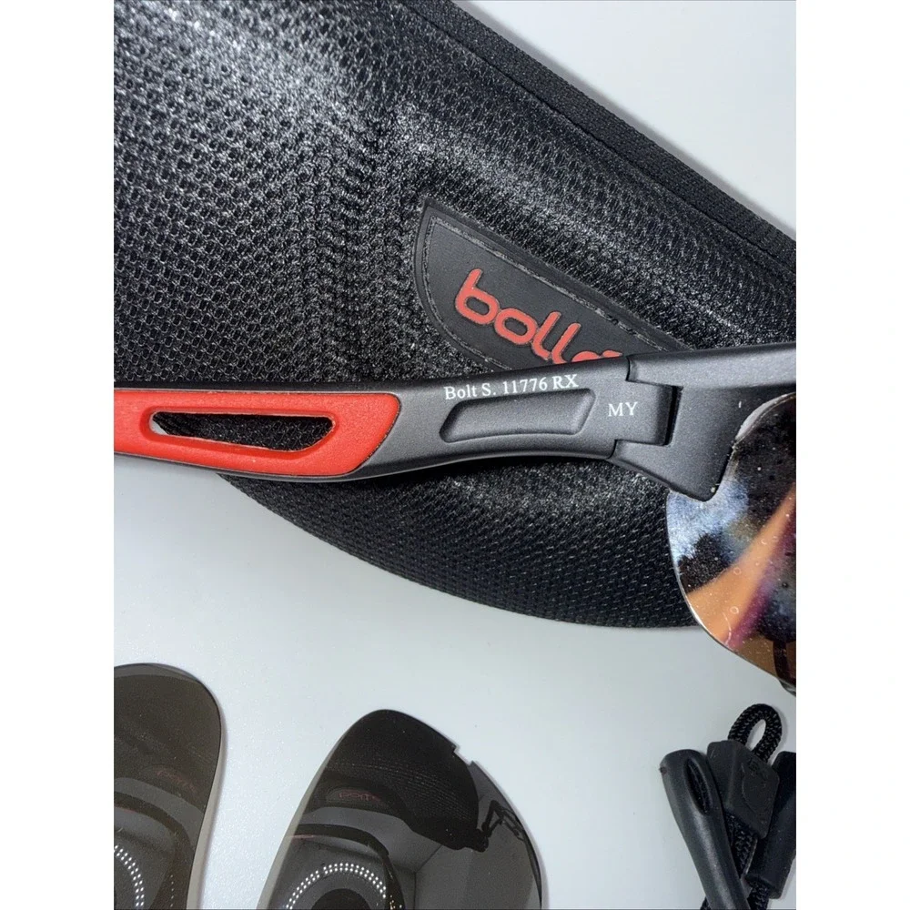 Bolle Bolt 2.0 Sport754 Photochromic Genuine OOS Black/Red Sunglasses,Case&Strap